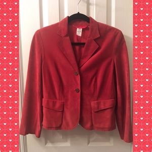 Hot Pink Suede Blazer